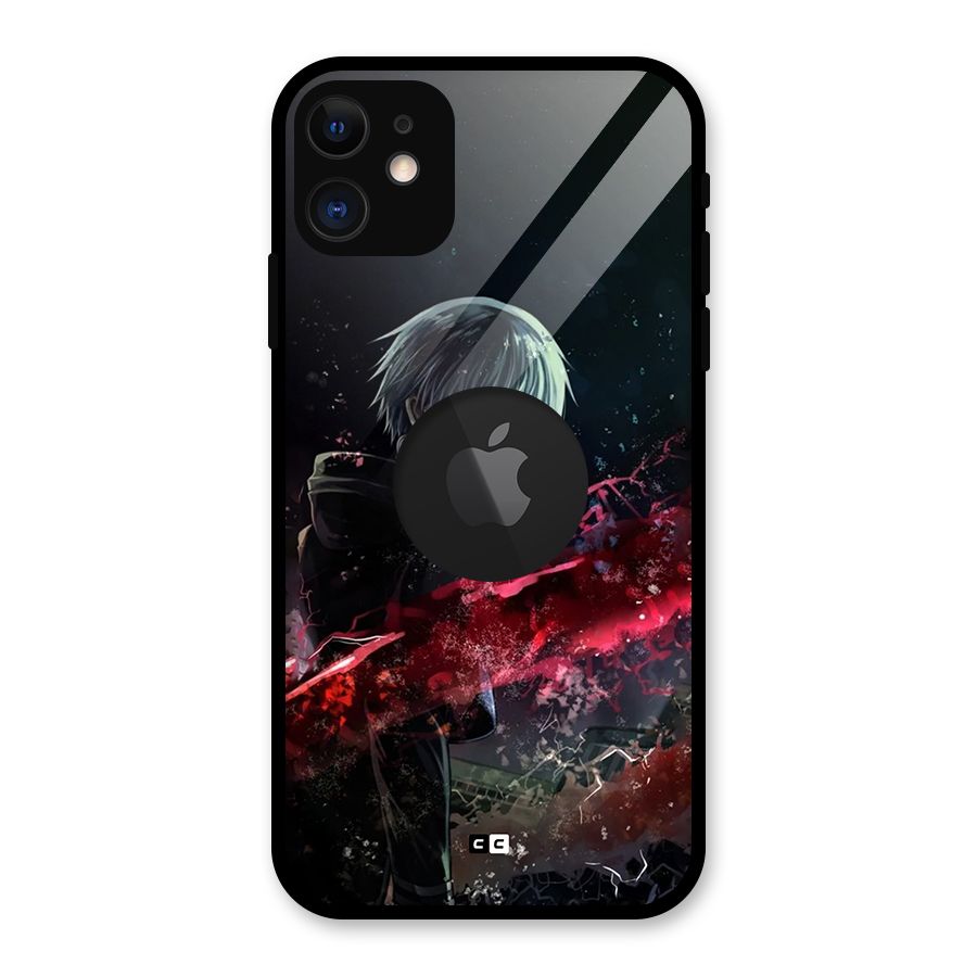 Amazing Ken Kaneki Glass Back Case for iPhone 11 Logo Cut