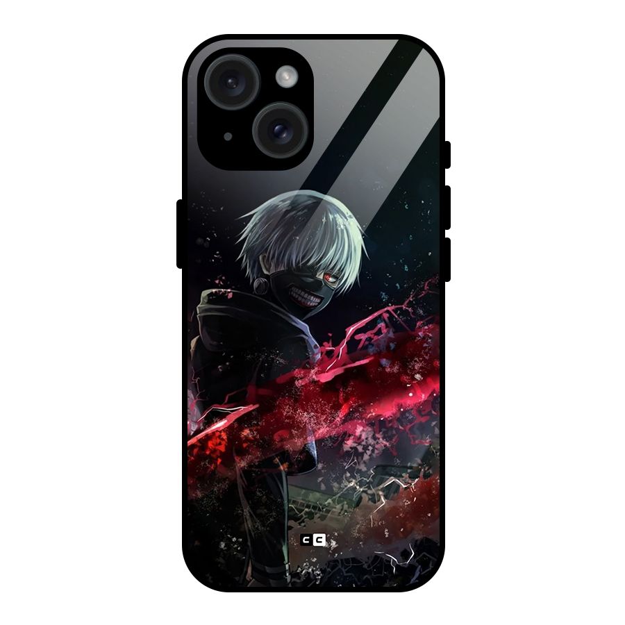 Amazing Ken Kaneki Glass Back Case for iPhone 15