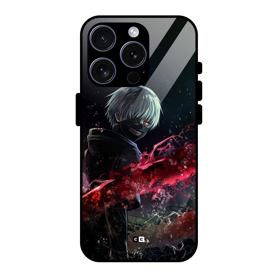 Amazing Ken Kaneki Glass Back Case for iPhone 15 Pro