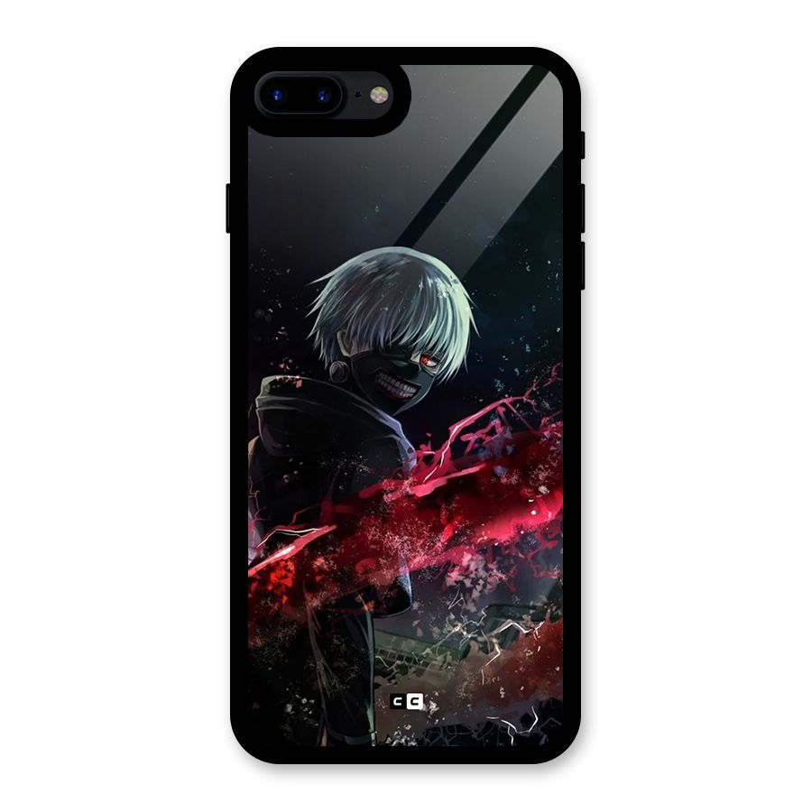 Amazing Ken Kaneki Glass Back Case for iPhone 8 Plus