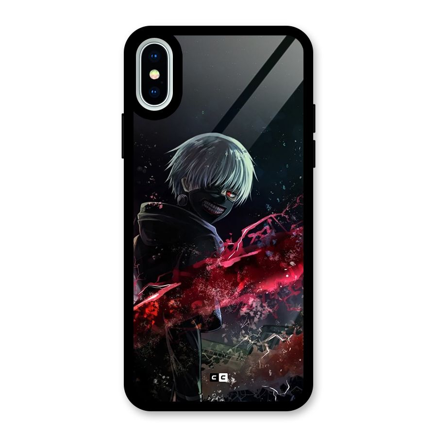 Amazing Ken Kaneki Glass Back Case for iPhone XS