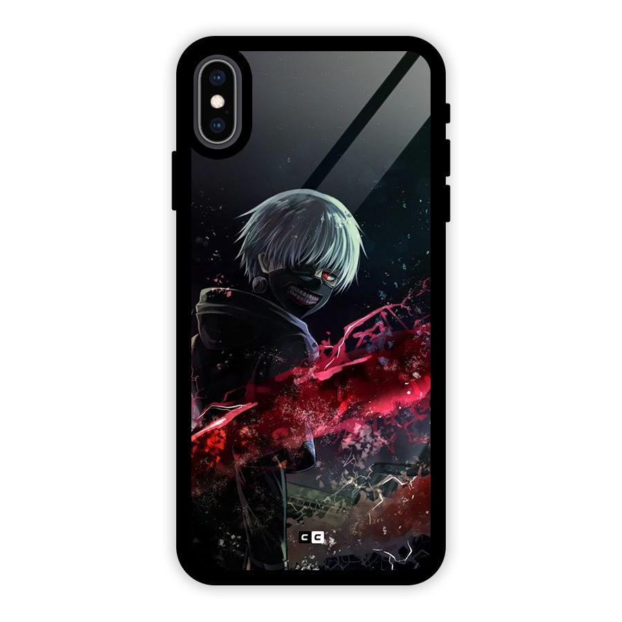 Amazing Ken Kaneki Glass Back Case for iPhone XS Max