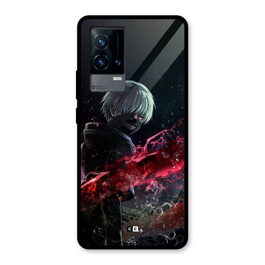 Amazing Ken Kaneki Glass Back Case for iQOO 9 5G