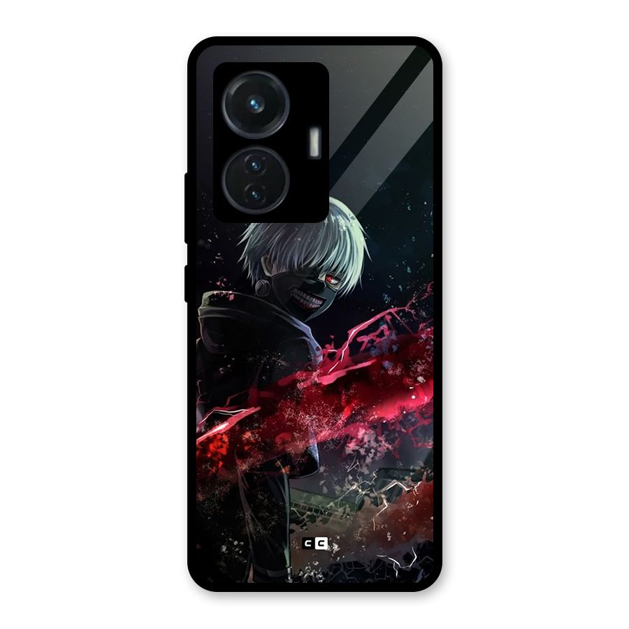 Amazing Ken Kaneki Glass Back Case for iQOO Z6 44W