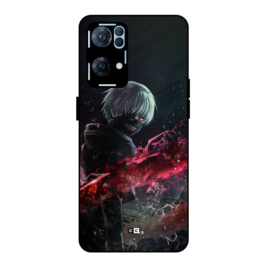 Amazing Ken Kaneki Metal Back Case for Oppo Reno7 Pro 5G
