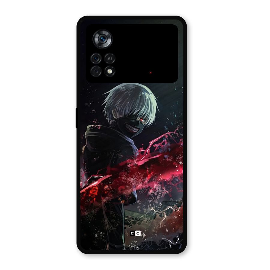 Amazing Ken Kaneki Metal Back Case for Poco X4 Pro 5G