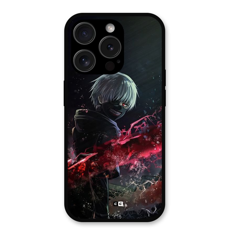 Amazing Ken Kaneki Metal Back Case for iPhone 15 Pro