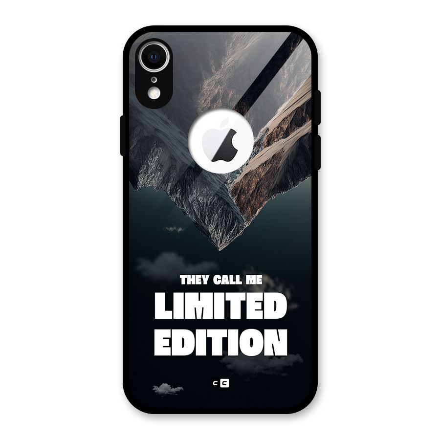 Amazing Limited Edition Glass Back Case for iPhone XR Logo Cut