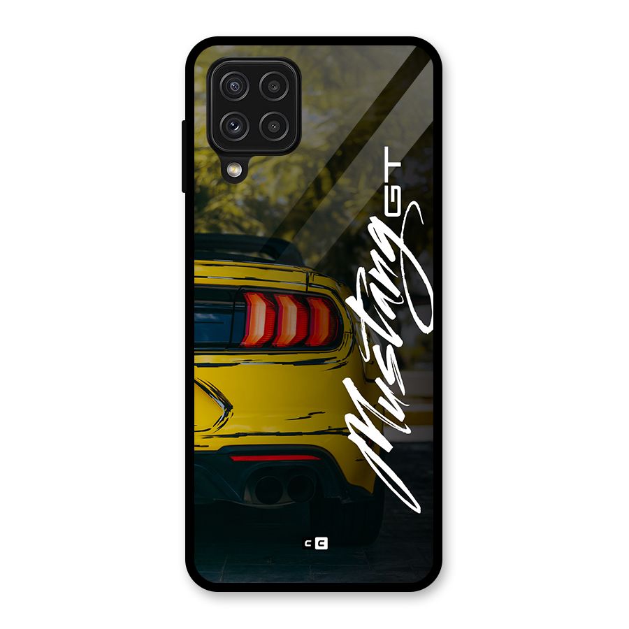 Amazing Mad Car Glass Back Case for Galaxy A22 4G