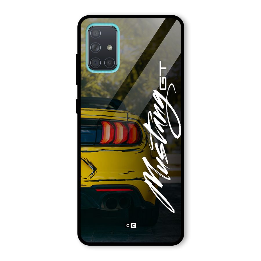 Amazing Mad Car Glass Back Case for Galaxy A71