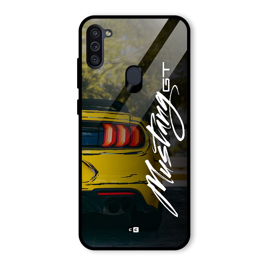 Amazing Mad Car Glass Back Case for Galaxy M11