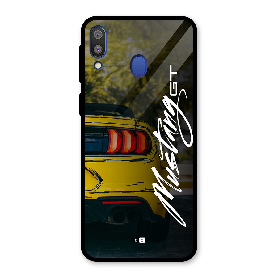 Amazing Mad Car Glass Back Case for Galaxy M20