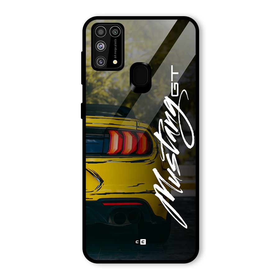 Amazing Mad Car Glass Back Case for Galaxy M31