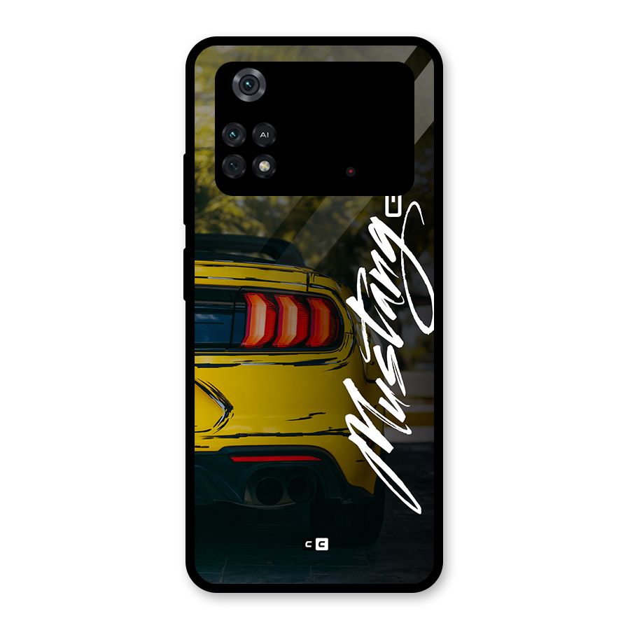 Amazing Mad Car Glass Back Case for Poco M4 Pro 4G