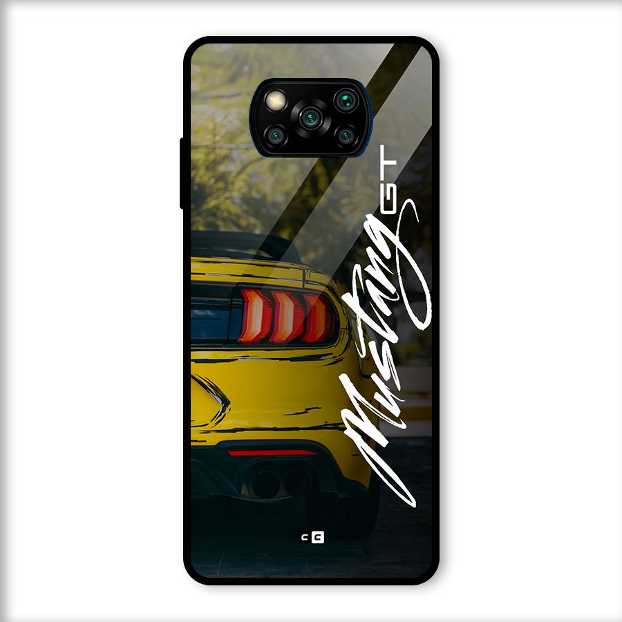 Amazing Mad Car Glass Back Case for Poco X3