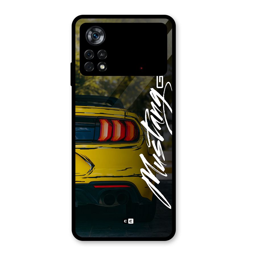 Amazing Mad Car Glass Back Case for Poco X4 Pro 5G