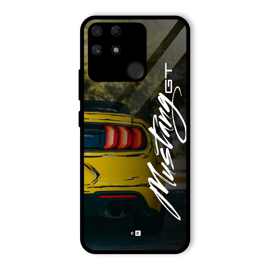 Amazing Mad Car Glass Back Case for Realme Narzo 50A