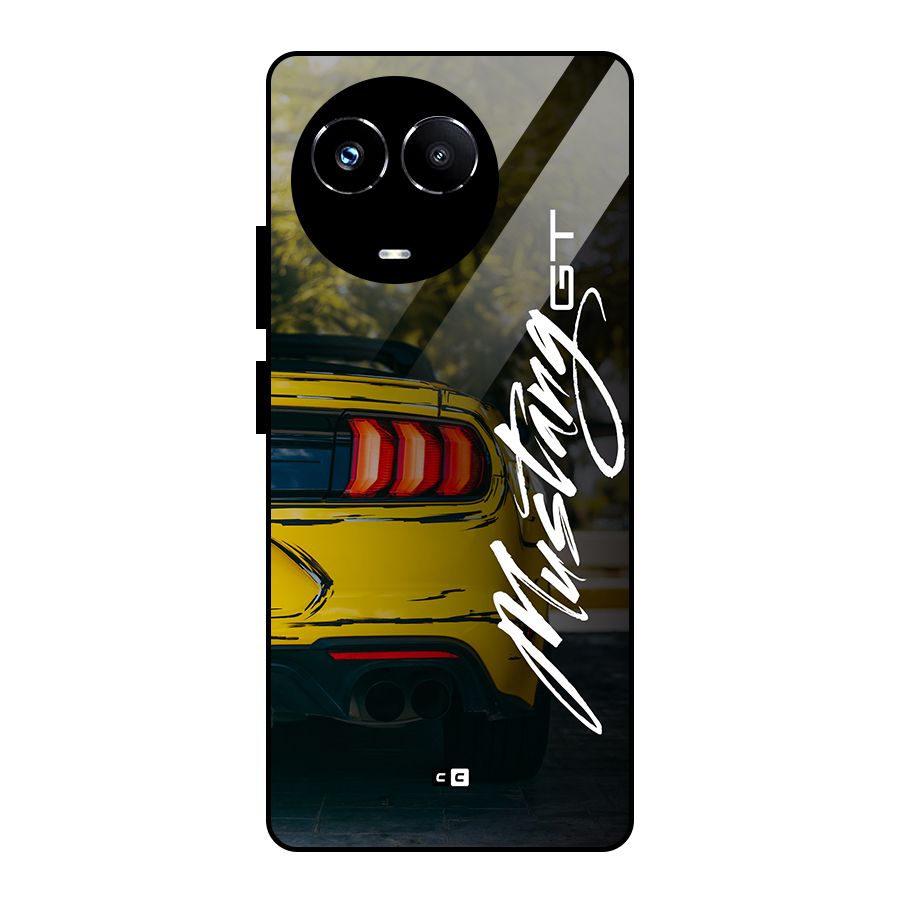 Amazing Mad Car Glass Back Case for Realme Narzo 60X