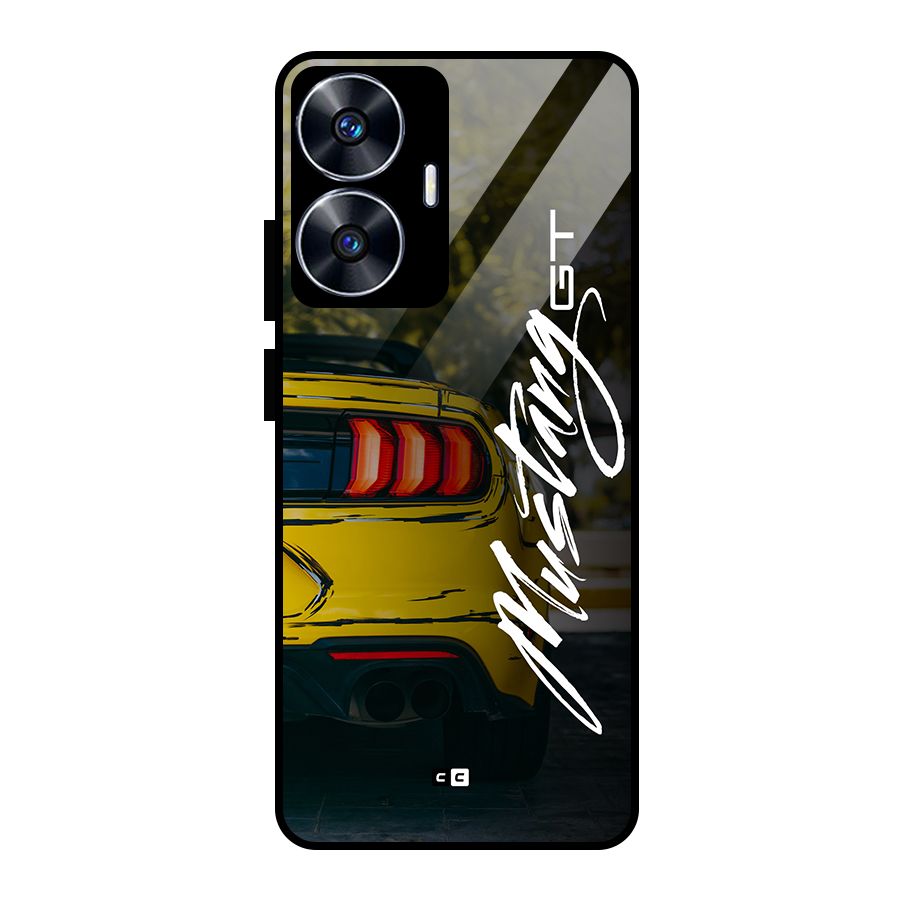 Amazing Mad Car Glass Back Case for Realme Narzo N55