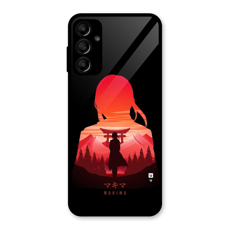 Amazing Makima Glass Back Case for Galaxy A14 5G