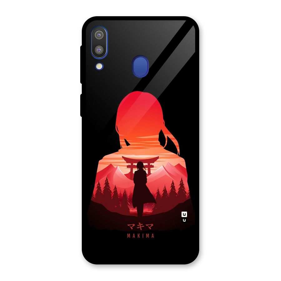 Amazing Makima Glass Back Case for Galaxy M20