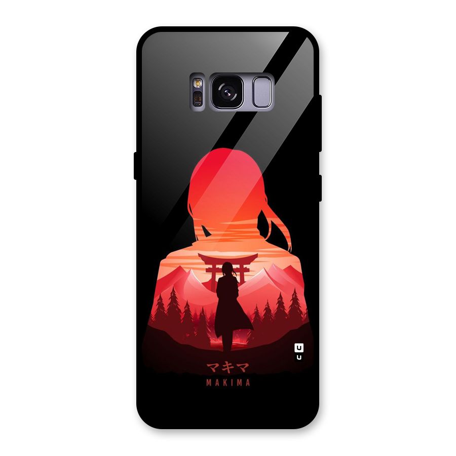 Amazing Makima Glass Back Case for Galaxy S8