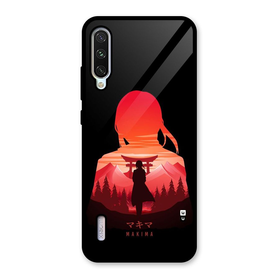 Amazing Makima Glass Back Case for Mi A3