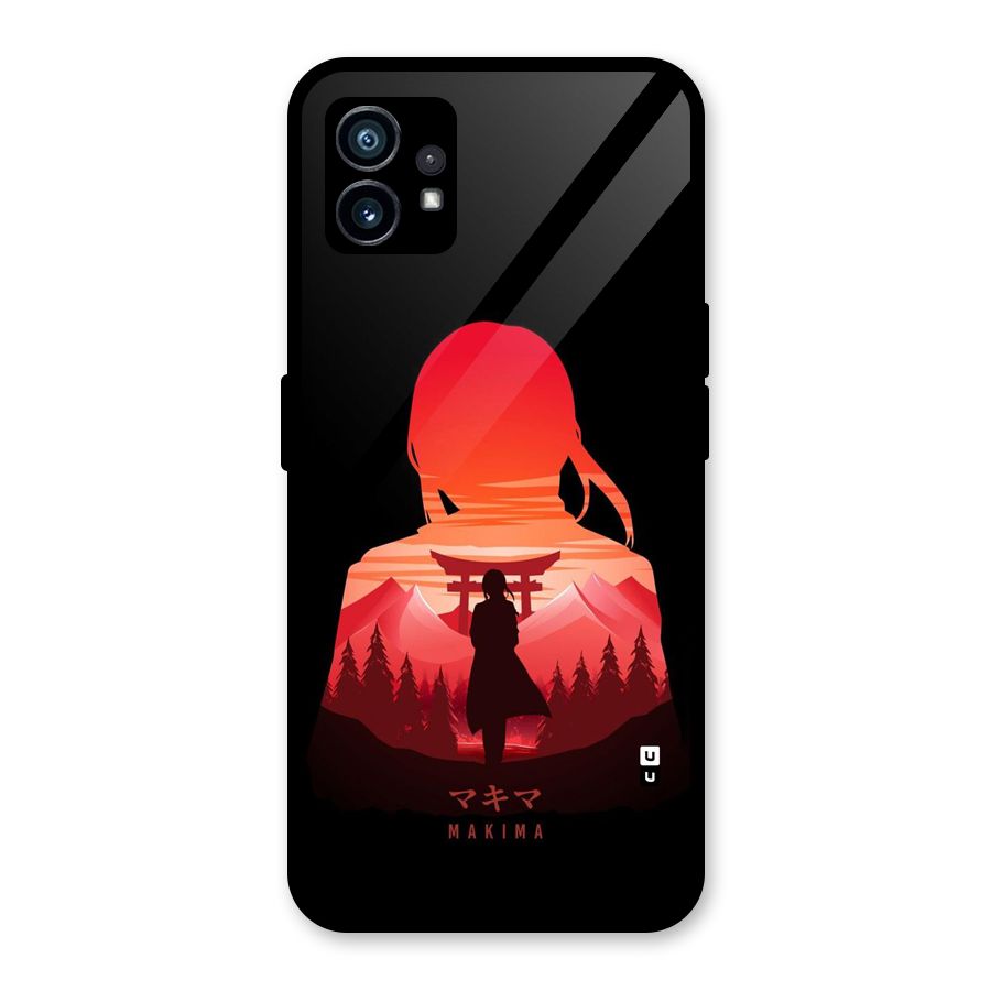 Amazing Makima Glass Back Case for Nothing Phone 1