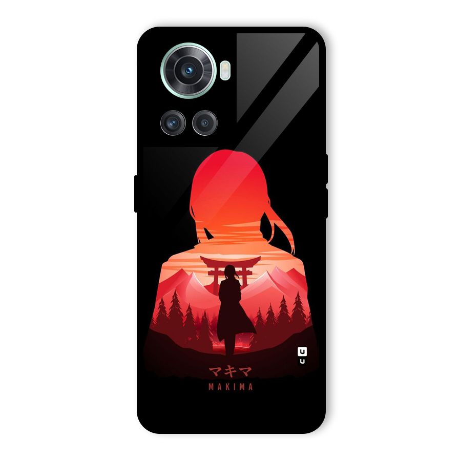 Amazing Makima Glass Back Case for OnePlus 10R