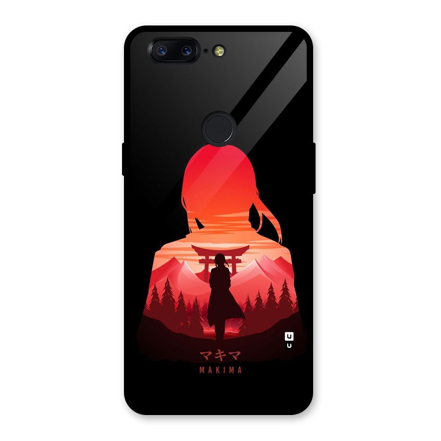 Amazing Makima Glass Back Case for OnePlus 5T