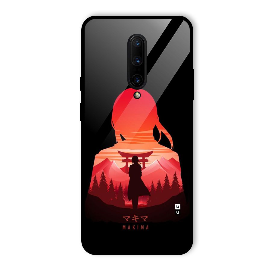 Amazing Makima Glass Back Case for OnePlus 7 Pro