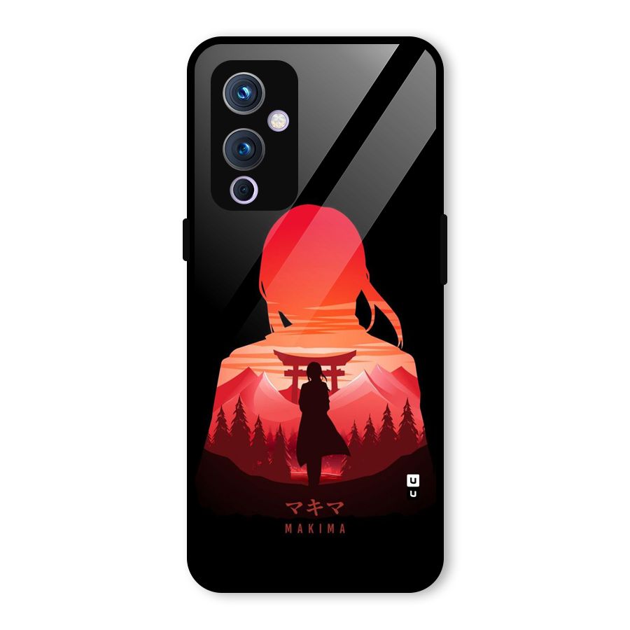 Amazing Makima Glass Back Case for OnePlus 9