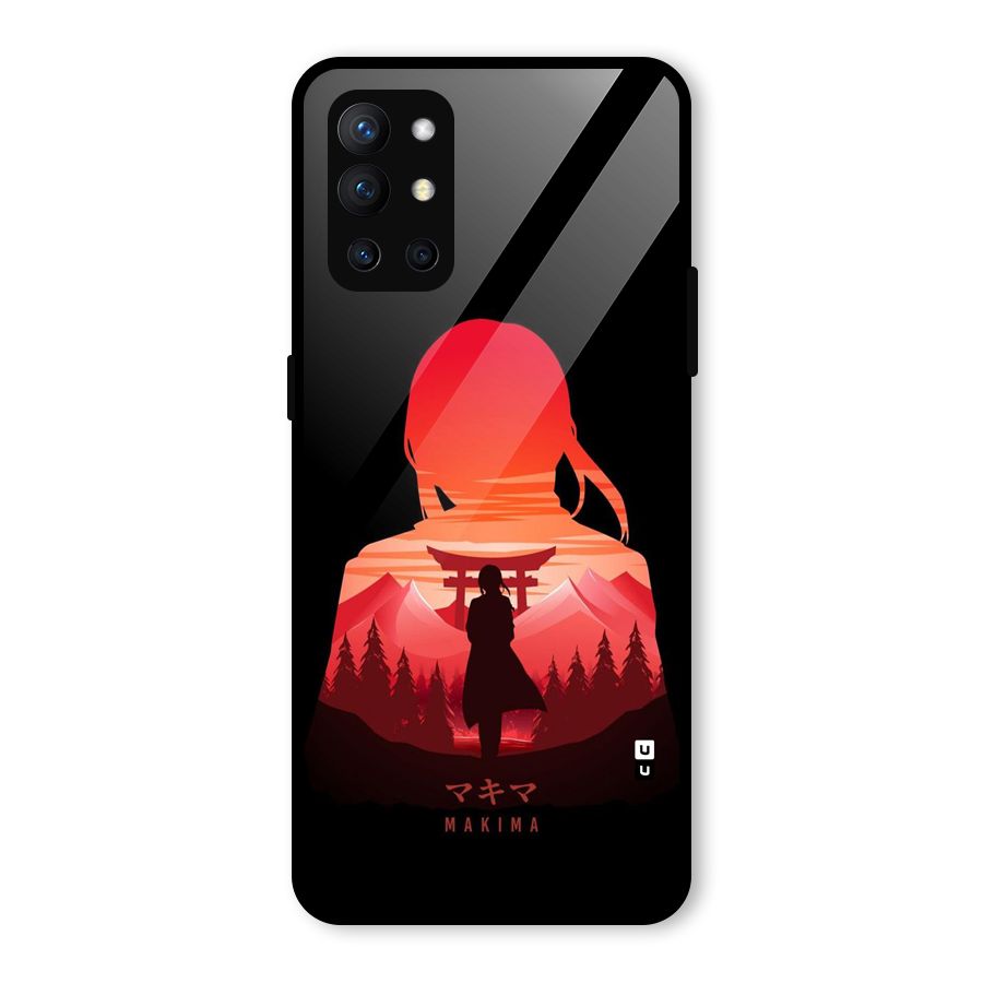 Amazing Makima Glass Back Case for OnePlus 9R