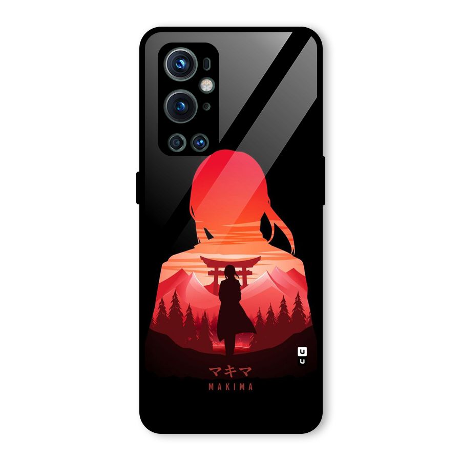 Amazing Makima Glass Back Case for OnePlus 9 Pro