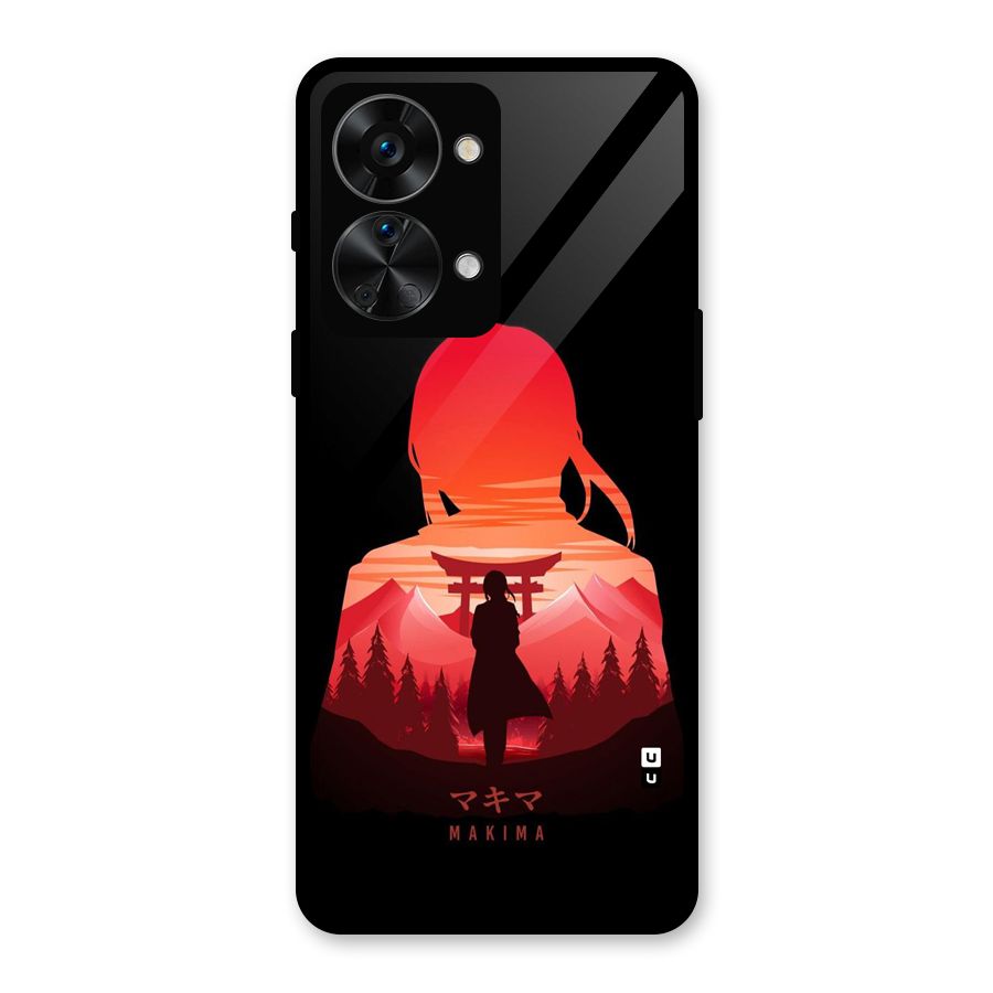 Amazing Makima Glass Back Case for OnePlus Nord 2T