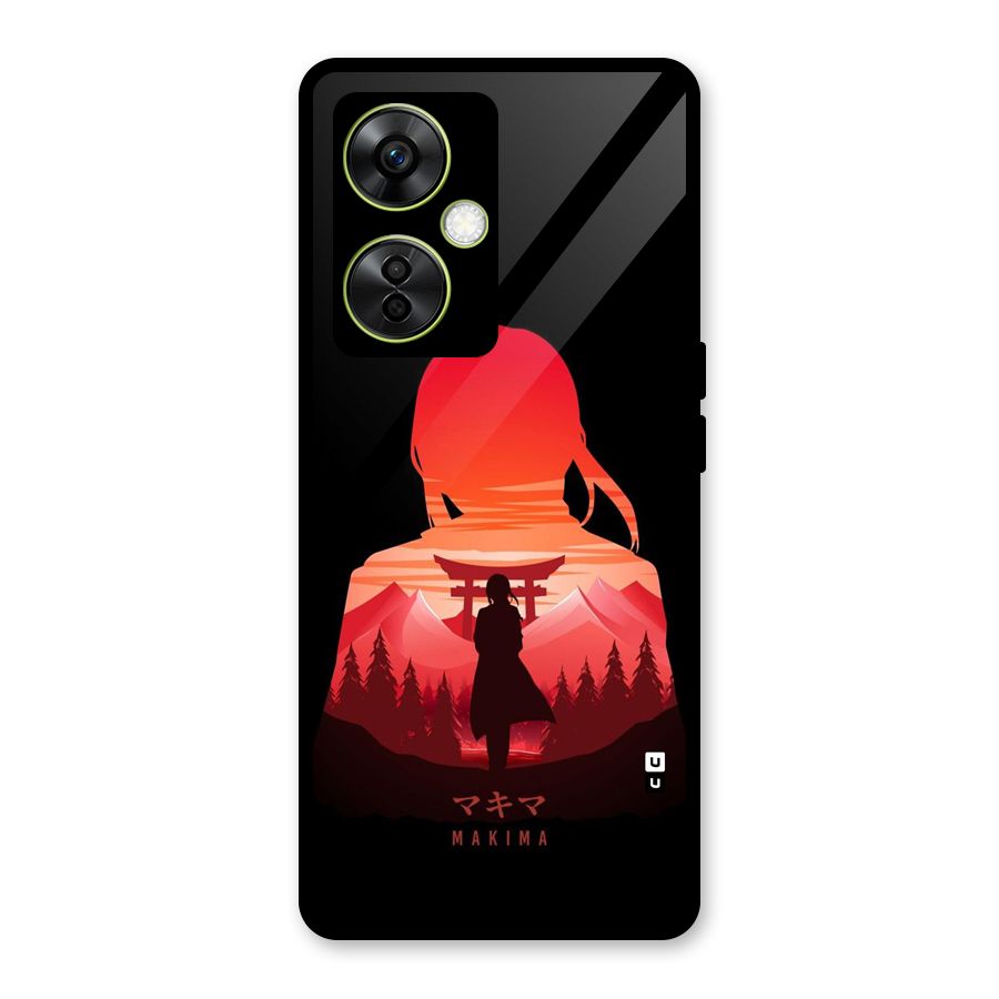 Amazing Makima Glass Back Case for OnePlus Nord CE 3 Lite