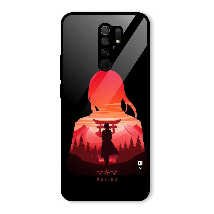 Amazing Makima Glass Back Case for Poco M2