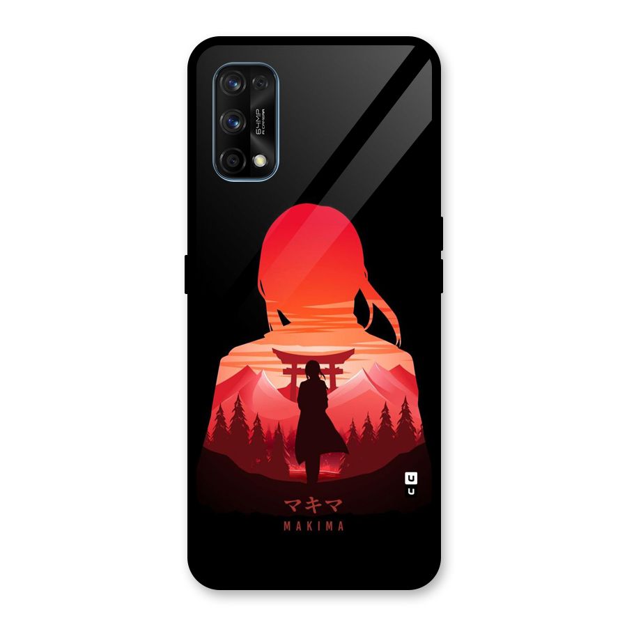 Amazing Makima Glass Back Case for Realme 7 Pro