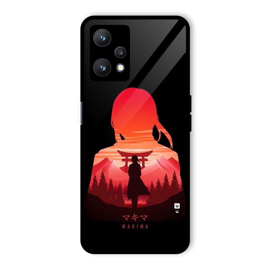Amazing Makima Glass Back Case for Realme 9 Pro 5G