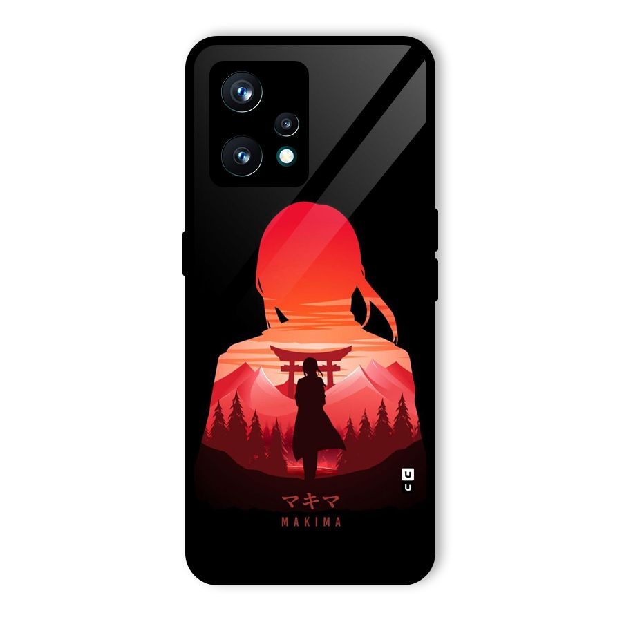 Amazing Makima Glass Back Case for Realme 9 Pro Plus 5G