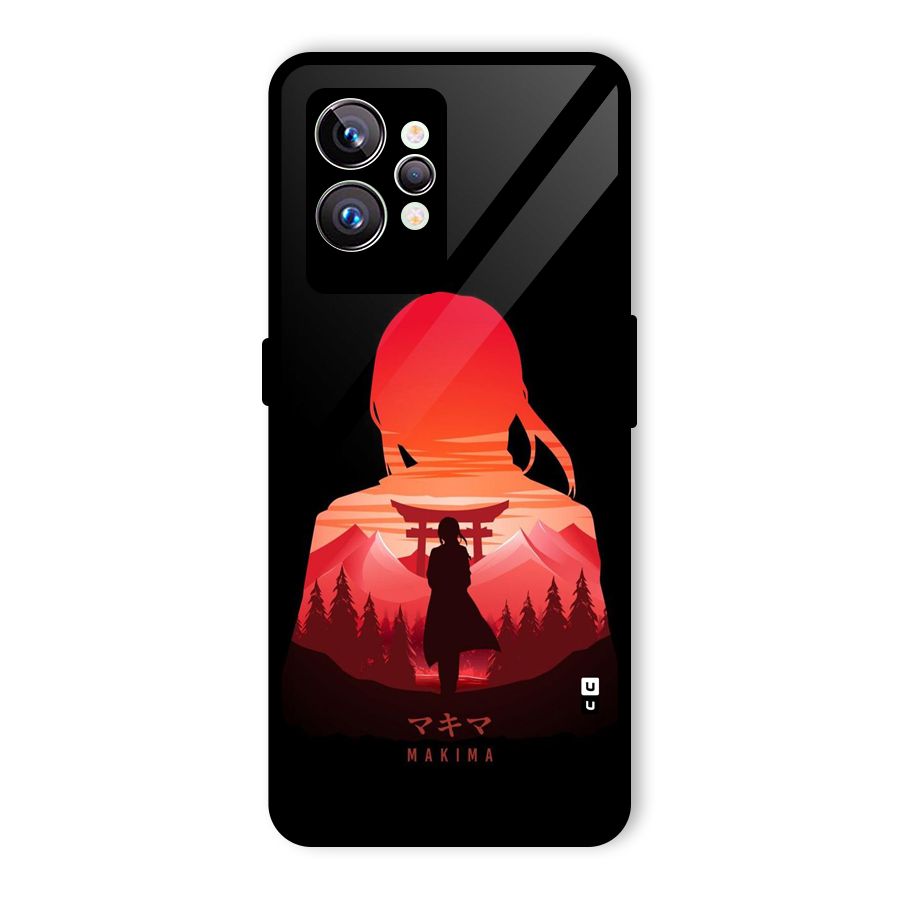 Amazing Makima Glass Back Case for Realme GT2 Pro