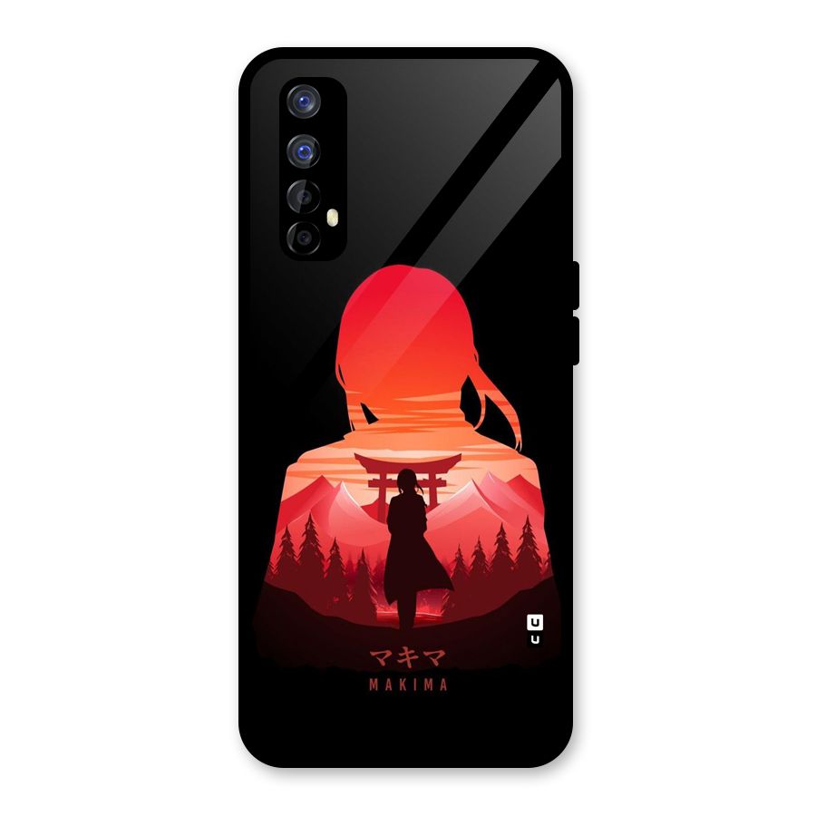 Amazing Makima Glass Back Case for Realme Narzo 20 Pro