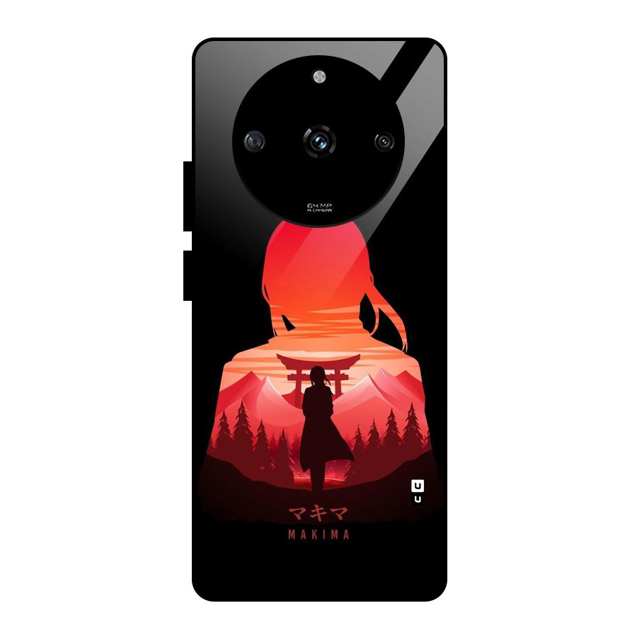 Amazing Makima Glass Back Case for Realme Narzo 60 5G