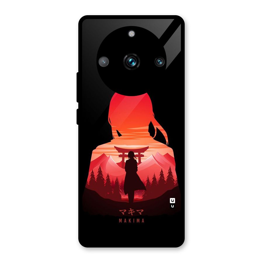 Amazing Makima Glass Back Case for Realme Narzo 60 Pro