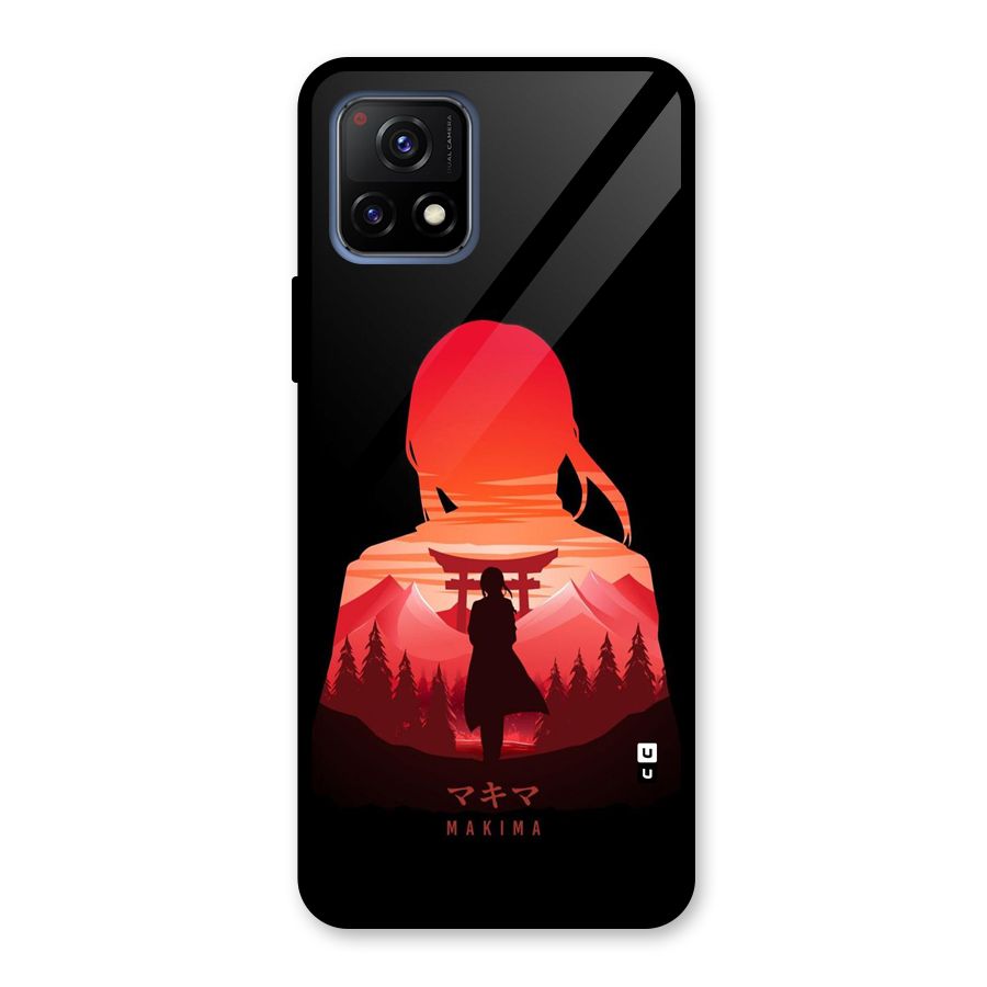 Amazing Makima Glass Back Case for Vivo Y72 5G