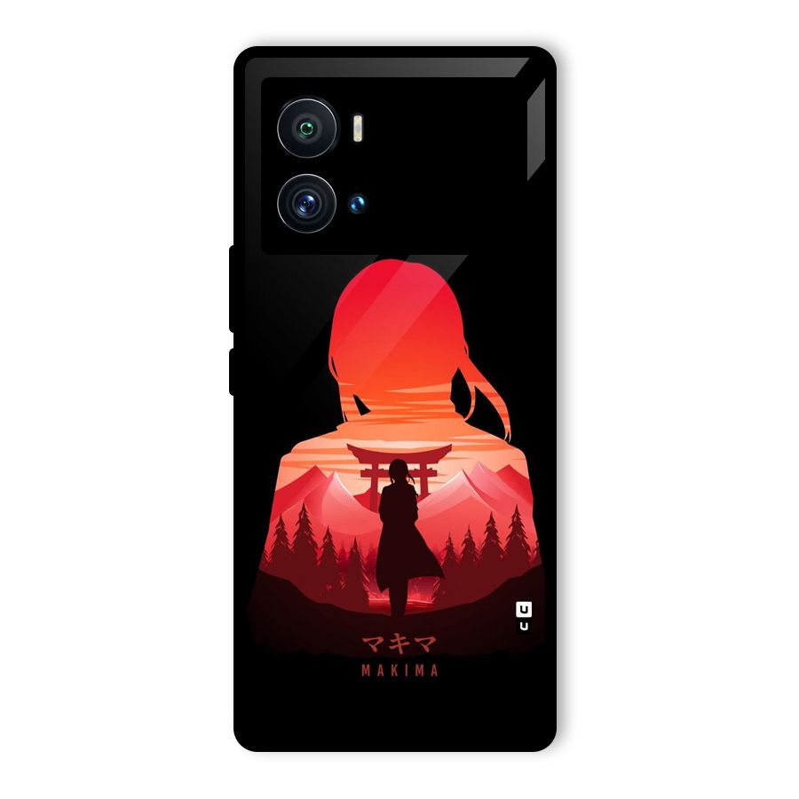 Amazing Makima Glass Back Case for Vivo iQOO 9 Pro