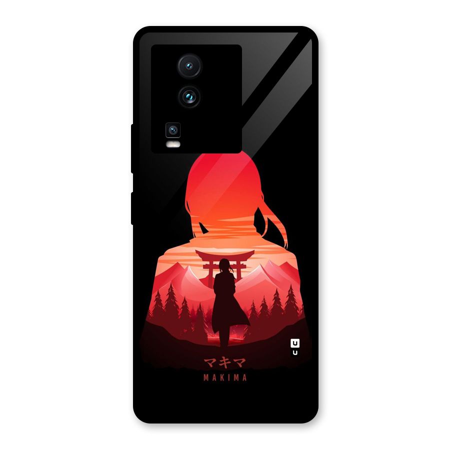Amazing Makima Glass Back Case for Vivo iQOO Neo 7 Pro