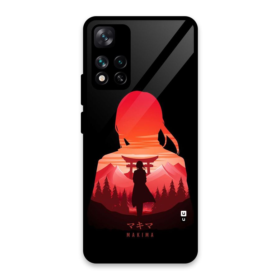 Amazing Makima Glass Back Case for Xiaomi 11i HyperCharge 5G