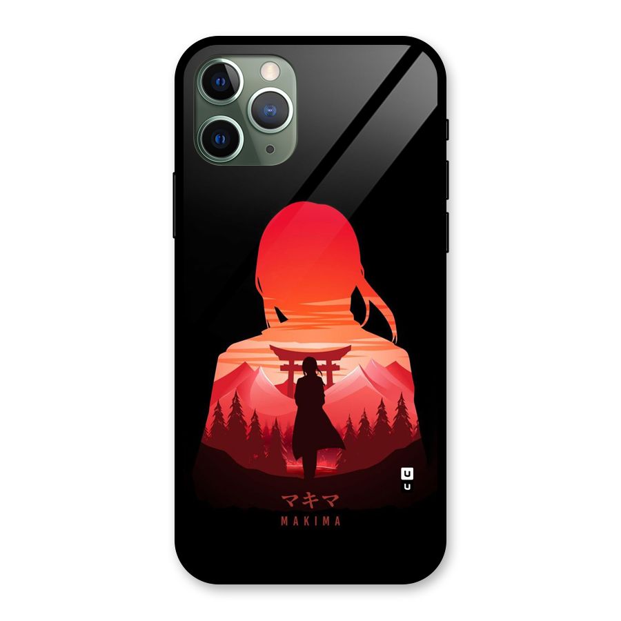 Amazing Makima Glass Back Case for iPhone 11 Pro