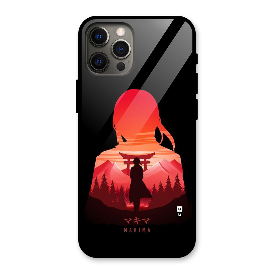 Amazing Makima Glass Back Case for iPhone 12 Pro Max